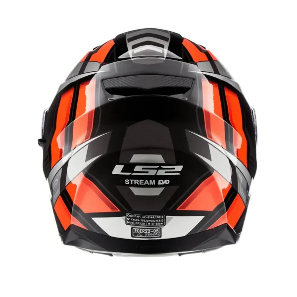 Casco 320 Stream Evo Loop Negro/ Naranja - Imagen 3
