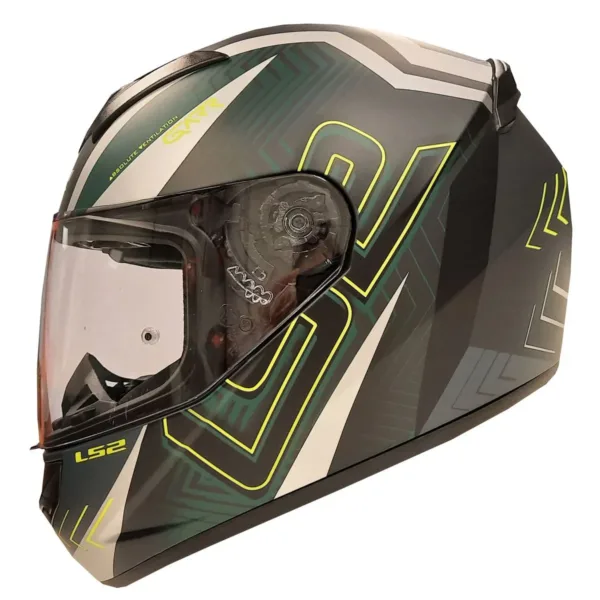 Casco Ls2 352 Rokkie Garr Negro Amarillo - Imagen 3