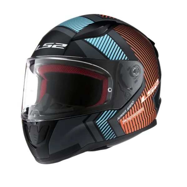 Casco LS2 353 Rapid Extra Gris Naranja