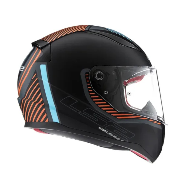 Casco LS2 353 Rapid Extra Gris Naranja - Imagen 4