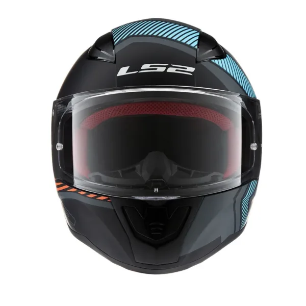 Casco LS2 353 Rapid Extra Gris Naranja - Imagen 5