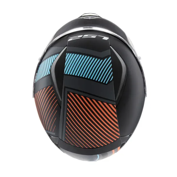 Casco LS2 353 Rapid Extra Gris Naranja - Imagen 6
