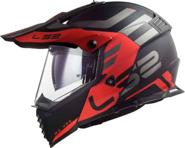 Casco LS2 MX436 Pioneer Negro Mate