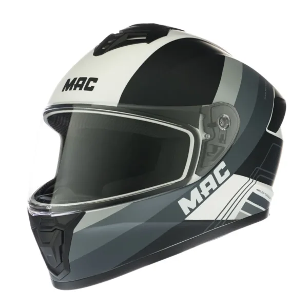 Casco Mac 801 Winexzor Solid Negro / Gris Mate