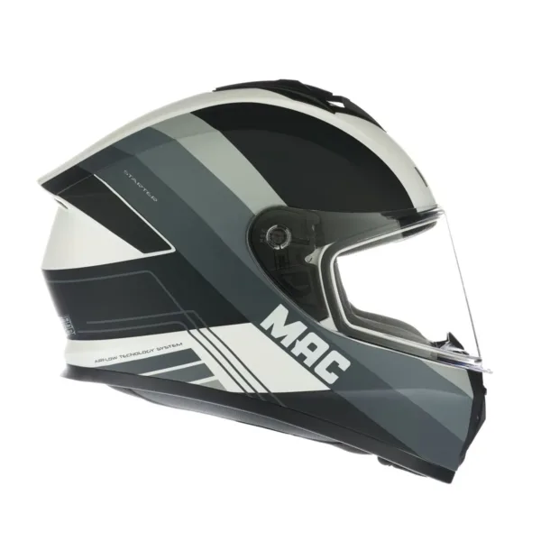 Casco Mac 801 Winexzor Solid Negro / Gris Mate - Imagen 2