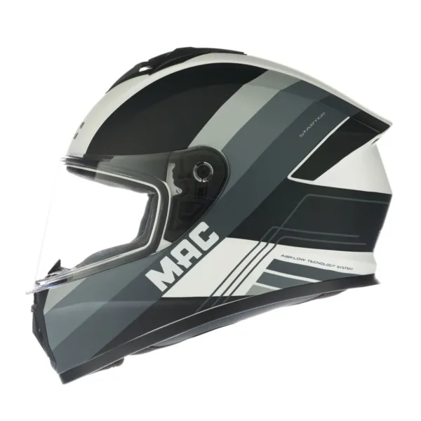 Casco Mac 801 Winexzor Solid Negro / Gris Mate - Imagen 3