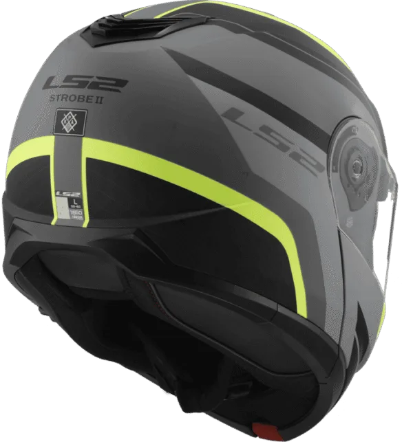 Casco LS2 908 Strobe Monza Negro Amarillo - Imagen 2
