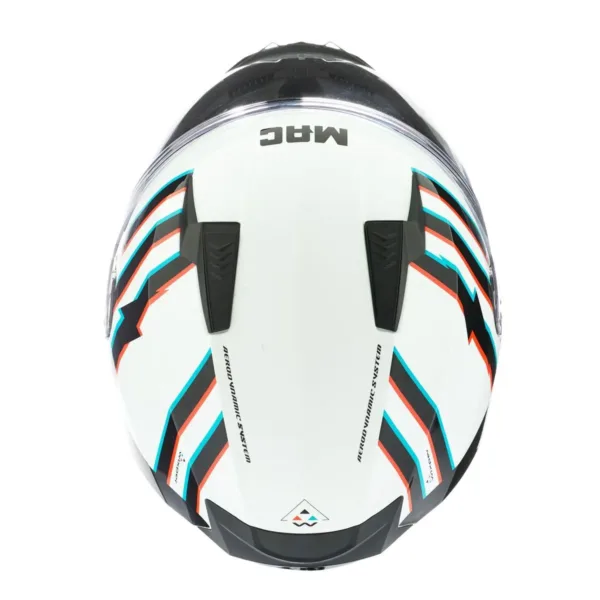 Casco Mac M67 Bass Wixper Negro Blanco - Imagen 5