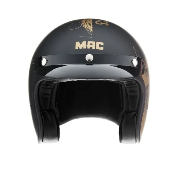 Casco Mac 181 Nekrus Negro / Dorado / Brillo (copia) - Imagen 2