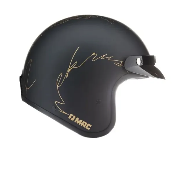 Casco Mac 181 Nekrus Negro / Dorado / Brillo (copia) - Imagen 5