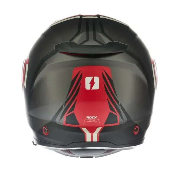 Casco MAC 908 Albarn Negro Rojo Mate - Imagen 5