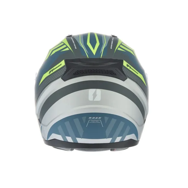 Casco Mac M67 Bass Weez Azul Amarillo Mate - Imagen 6