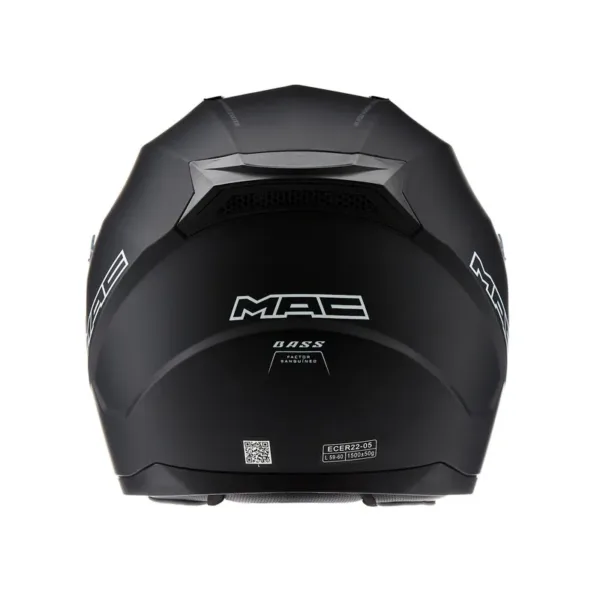 Casco MAC M67 Bass Solid Negro Mate - Imagen 3
