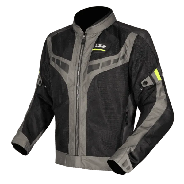 Campera Ls2 Garda Air Hombre Negra / Gris