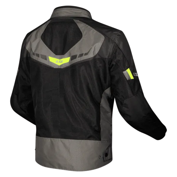 Campera Ls2 Garda Air Hombre Negra / Gris - Imagen 2