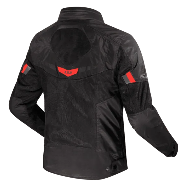 Campera Ls2 Garda Air Hombre Negra / Rojo - Imagen 2