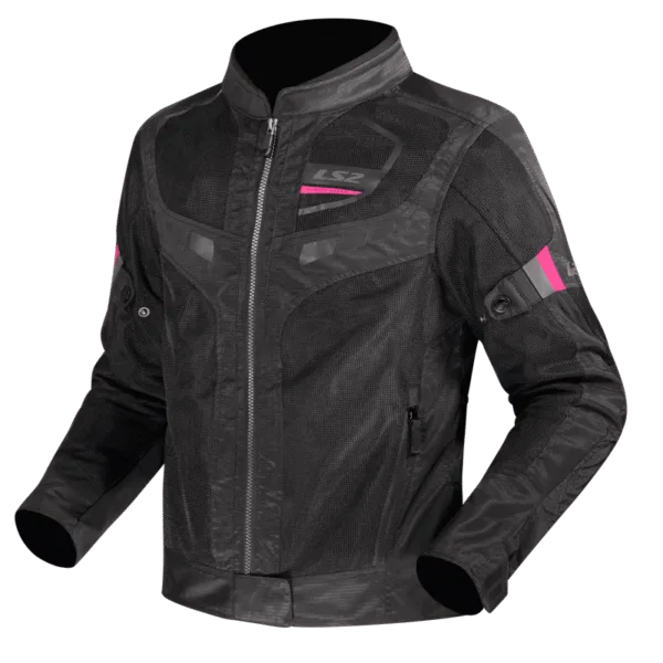 Campera Ls2 Garda Air Mujer Negra / Rosa
