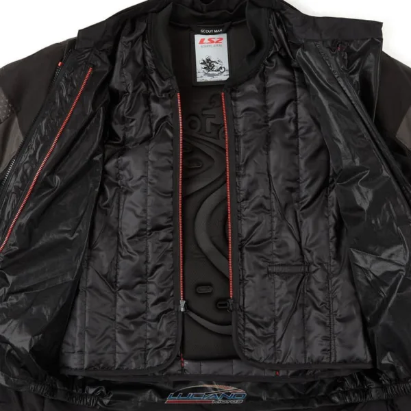 Campera LS2 Scout 4  Estaciones Hombre Negro / Gris - Imagen 2