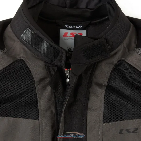 Campera LS2 Scout 4  Estaciones Hombre Negro / Gris - Imagen 8