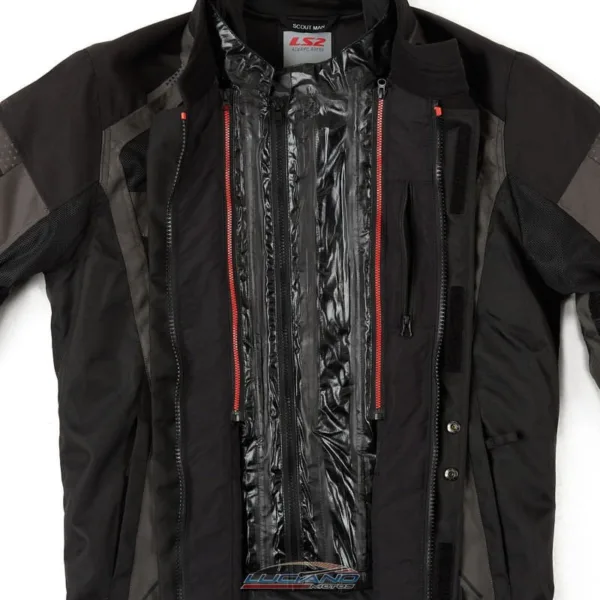Campera LS2 Scout 4  Estaciones Hombre Negro / Gris - Imagen 9