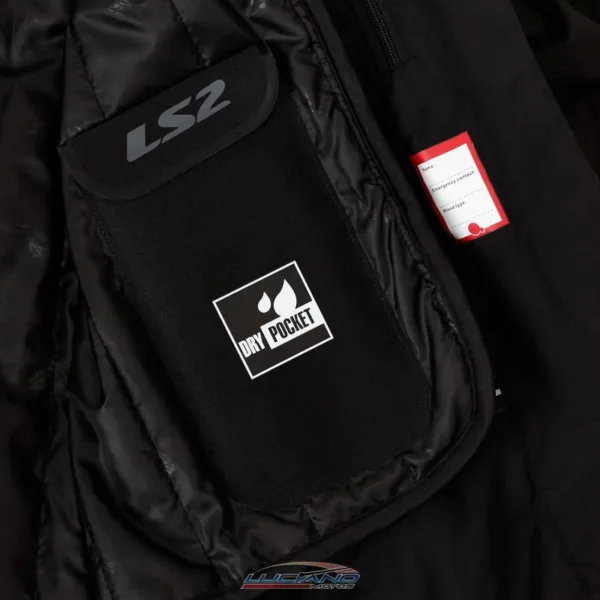 Campera LS2 Shadow Hombre Negra - Imagen 2