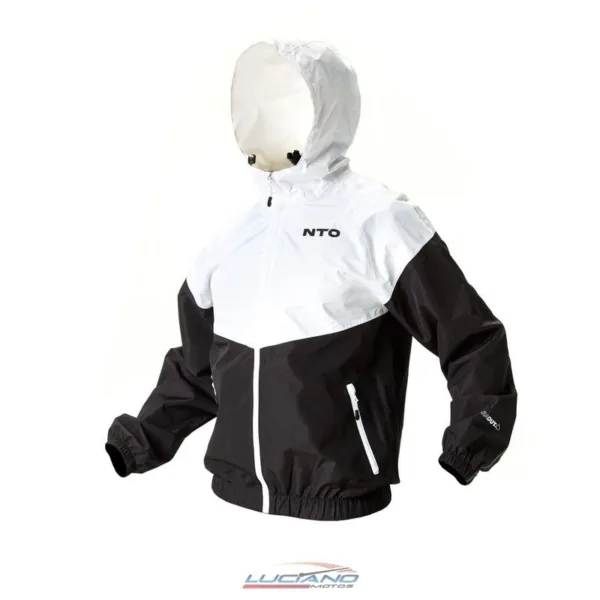 Campera NTO Wind Hombre Negra / Blanca