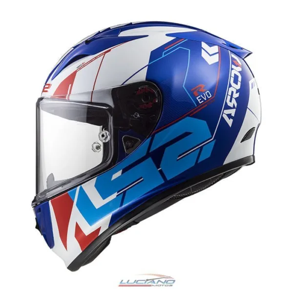 Casco LS2 323 Arrow R Evo Techno Blanco / Azul