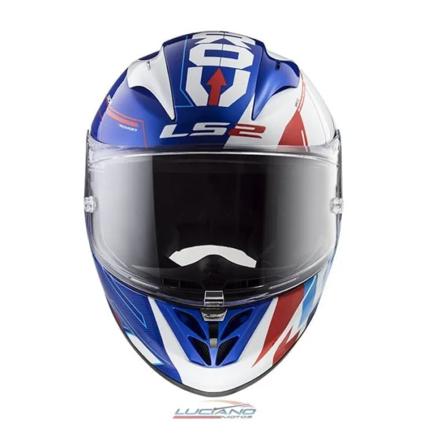 Casco LS2 323 Arrow R Evo Techno Blanco / Azul - Imagen 3