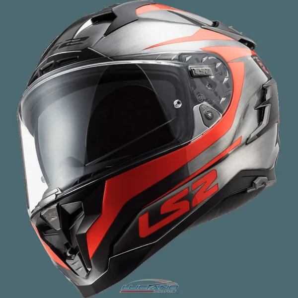 Casco LS2 327 Challenger Cannon Jeans Fluo Naranja - Imagen 2