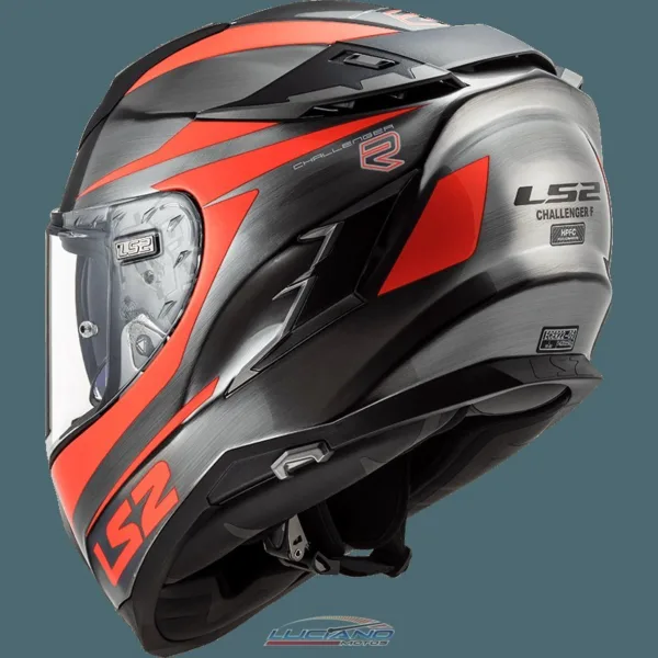 Casco LS2 327 Challenger Cannon Jeans Fluo Naranja - Imagen 3