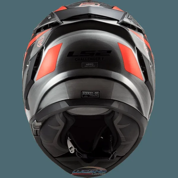 Casco LS2 327 Challenger Cannon Jeans Fluo Naranja - Imagen 4