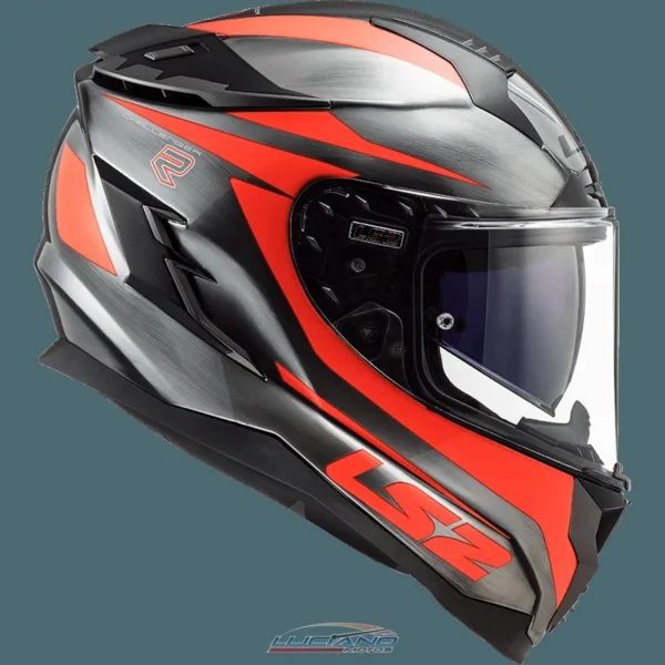 Casco LS2 327 Challenger Cannon Jeans Fluo Naranja - Imagen 5