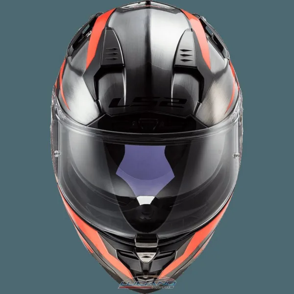 Casco LS2 327 Challenger Cannon Jeans Fluo Naranja - Imagen 7