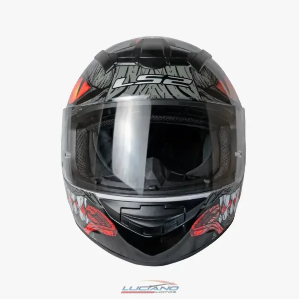 Casco Ls2 352 Rookie Fizzle Negro / Rojo - Imagen 2