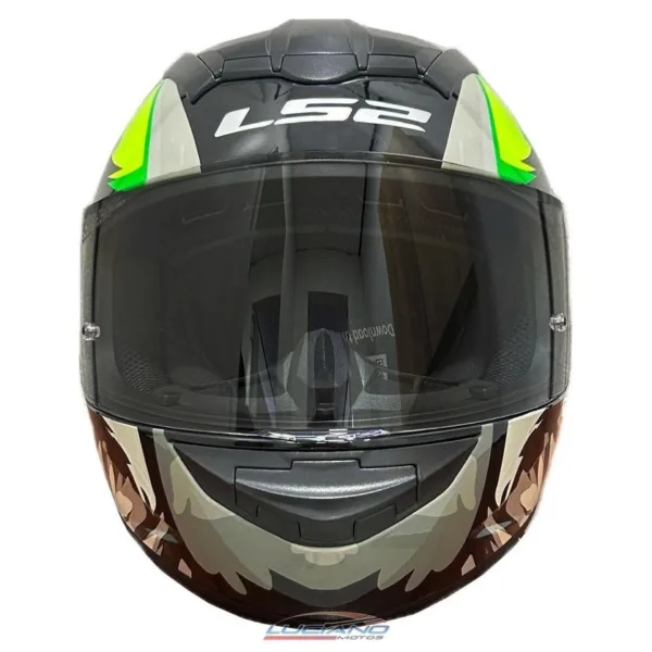 Casco LS2 352 Rookie Weiler Negro / Gris / Brillo - Imagen 2