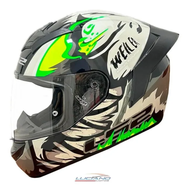 Casco LS2 352 Rookie Weiler Negro / Gris / Brillo - Imagen 3