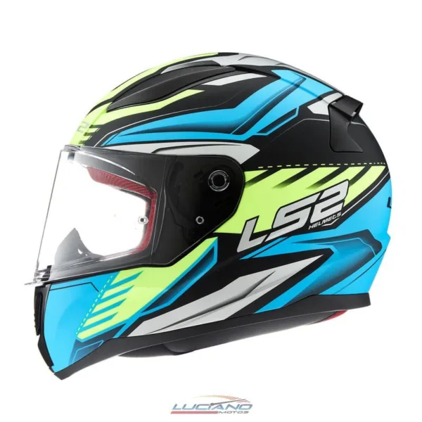 Casco LS2 353 Rapid Gale Mate Negro / Azul / Amarillo - Imagen 6