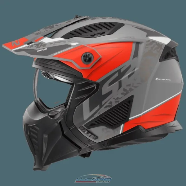 Casco LS2 606 Drifter Devor Titanium / Mate - Imagen 5