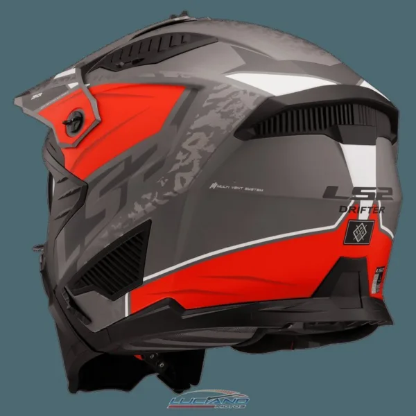Casco LS2 606 Drifter Devor Titanium / Mate - Imagen 7