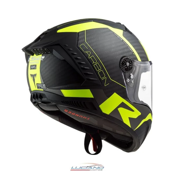 Casco LS2 805 Thunder Racing Negro / Amarillo - Imagen 2