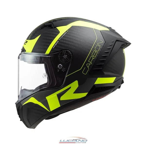 Casco LS2 805 Thunder Racing Negro / Amarillo - Imagen 3
