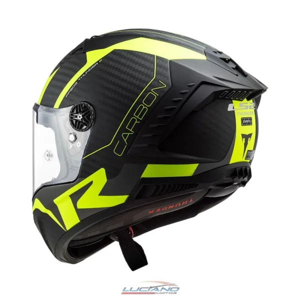 Casco LS2 805 Thunder Racing Negro / Amarillo - Imagen 4