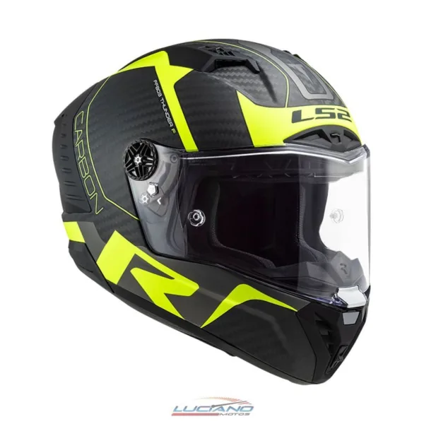 Casco LS2 805 Thunder Racing Negro / Amarillo - Imagen 7