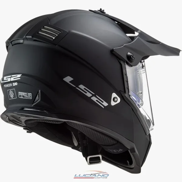 Casco LS2 MX436 Pioneer Negro Mate - Imagen 5