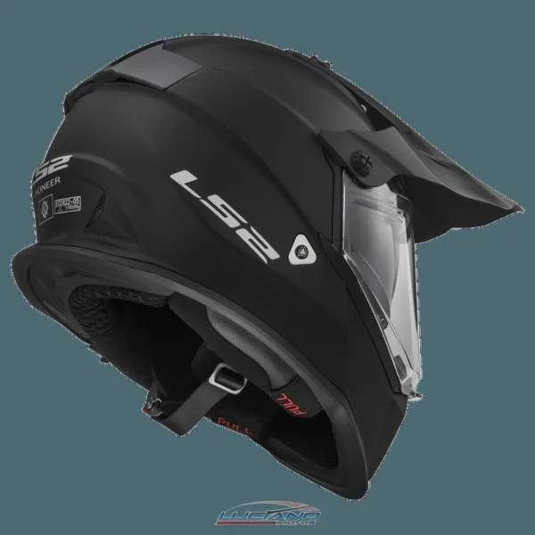 Casco LS2 MX436 Pioneer Negro Mate - Imagen 10