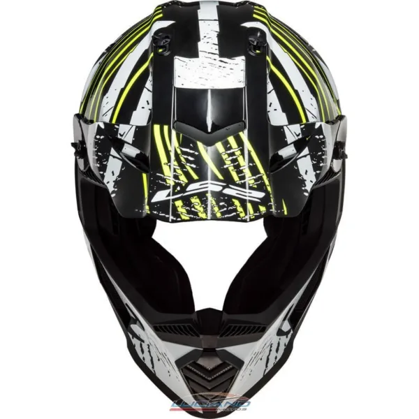 Casco LS2 MX437 Fast Evo Verve Negro / Blanco Mate - Imagen 4
