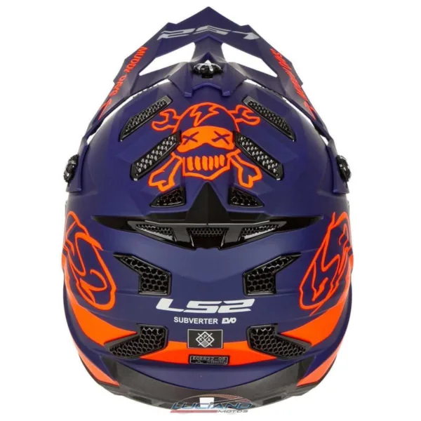 Casco LS2 MX700 Subverter Cargo Azul / Naranja Mate - Imagen 3