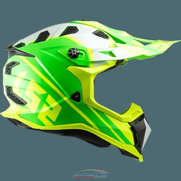 Casco LS2 MX700 Subverter Gammax Amarillo / Verde Mate - Imagen 4