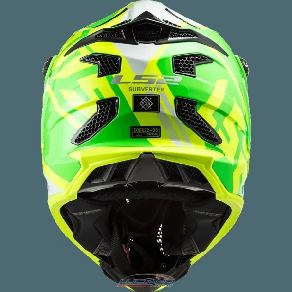 Casco LS2 MX700 Subverter Gammax Amarillo / Verde Mate - Imagen 6