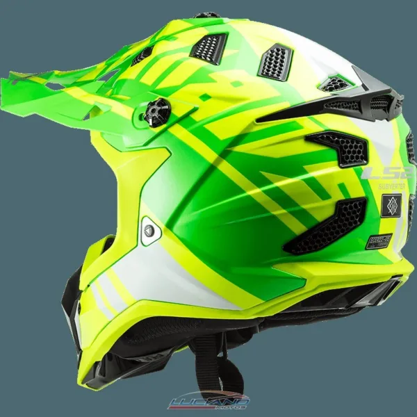 Casco LS2 MX700 Subverter Gammax Amarillo / Verde Mate - Imagen 7